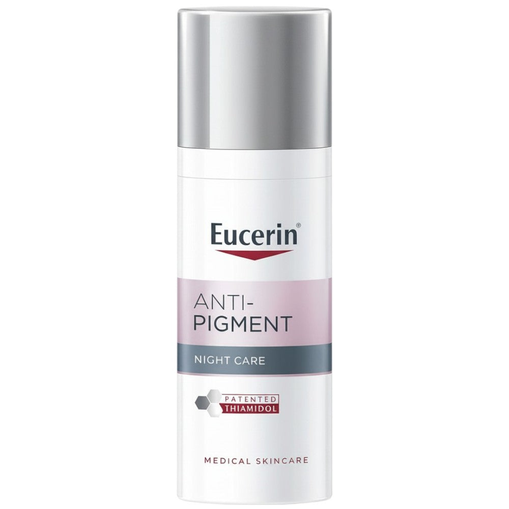 Eucerin Anti-Pigment Night Care with Thiamidol facial cream 50ml jar front packaging