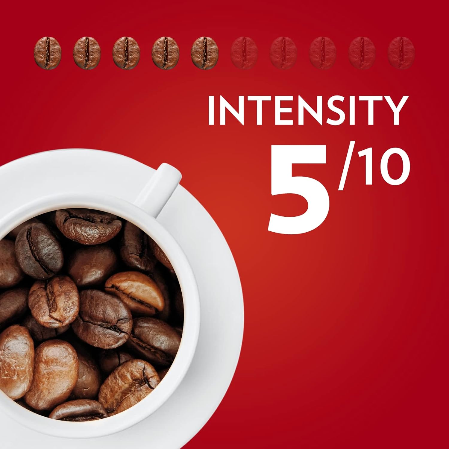 Lavazza Qualità Rossa Coffee Beans Arabica & Robusta intensity 5/10