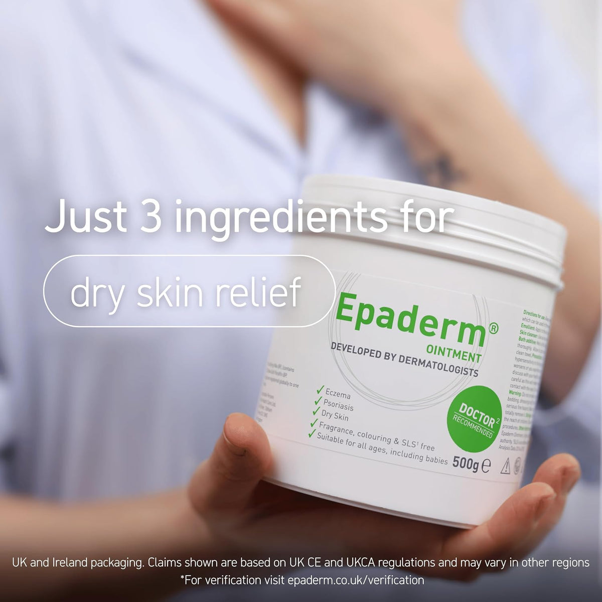 Epaderm Emollient Ointment fragrance-free 500g tub ingredients