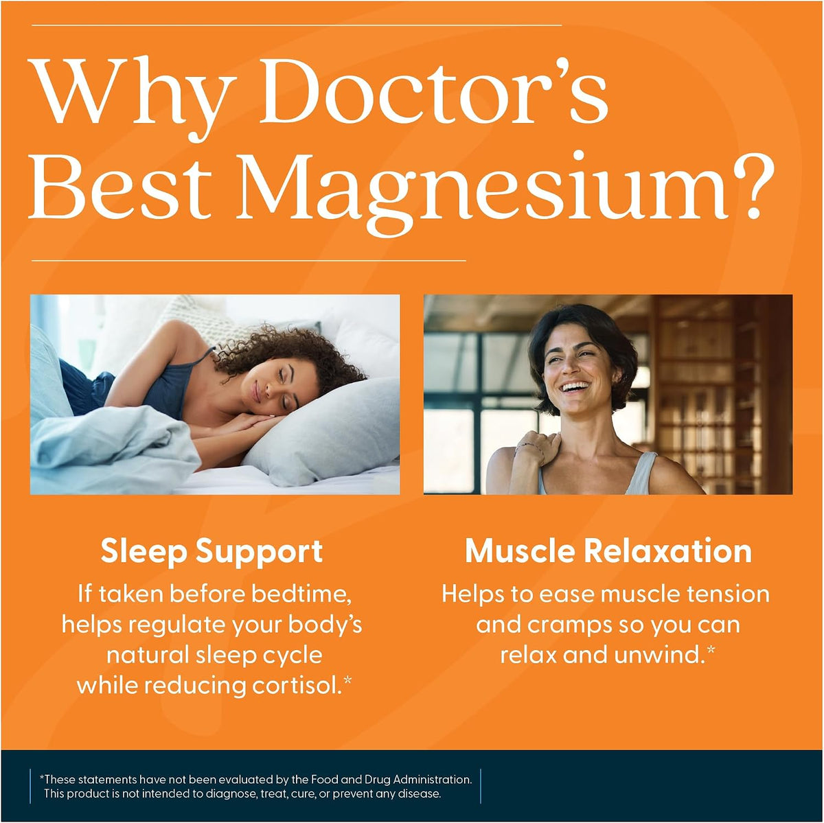 Doctor's Best Magnesium Lysinate Glycinate, bottle packaging, unflavoured, 200mg, 120 or 240 tablets, daily dietary supplement use