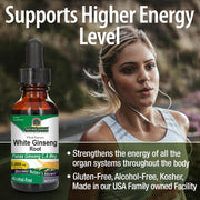 Nature’s Answer White Ginseng Root Liquid Extract - 30ml