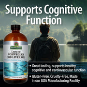 Nature’s Answer Liquid Norwegian Cod Liver Oil Lemon Lime – 480ml