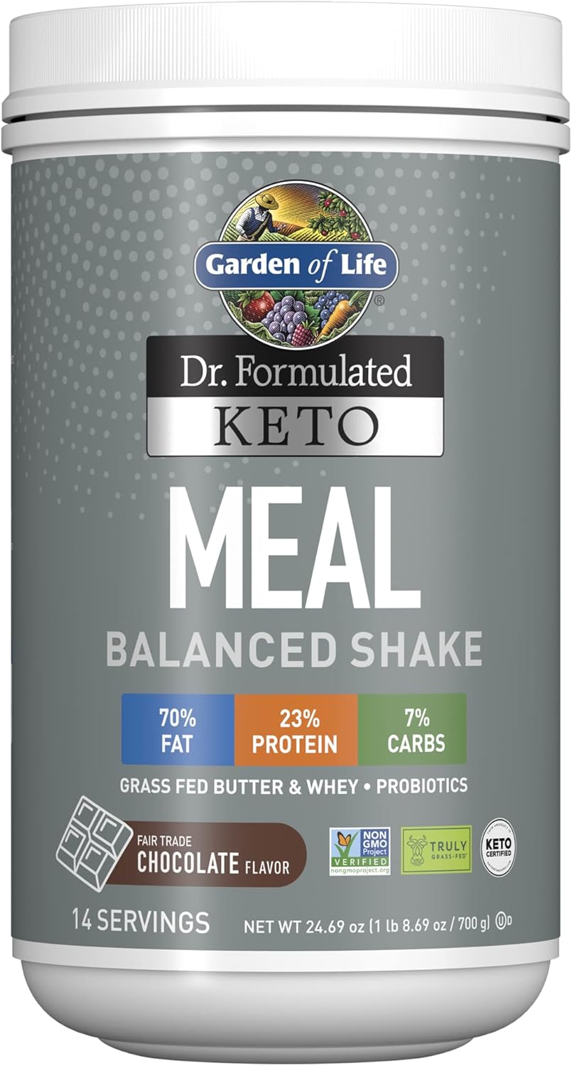 Garden of Life Dr. Formulated Meal Shake powder canister, Chocolate flavour 700g