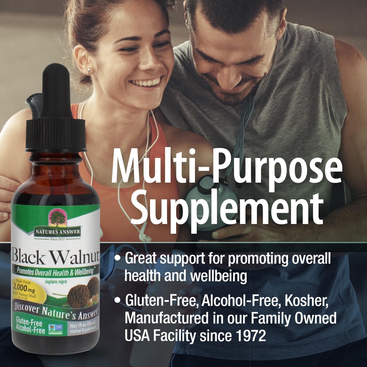 Nature’s Answer Black Walnut Hull Alcohol-Free Extract - 30ml