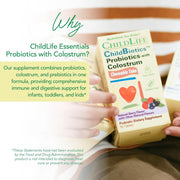 ChildLife Essentials ChildBiotics chewable probiotics kids supplement berry flavour 92 tablets