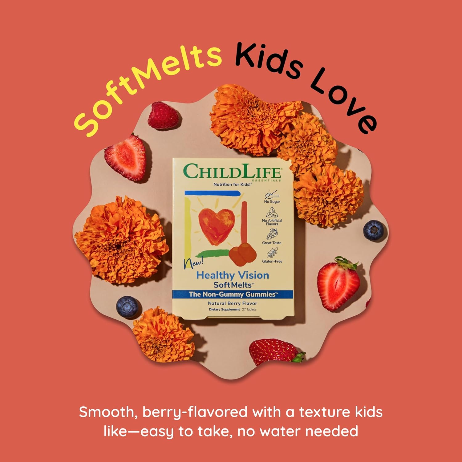 ChildLife Essentials Healthy Vision SoftMelts Berry - 27 Tablets