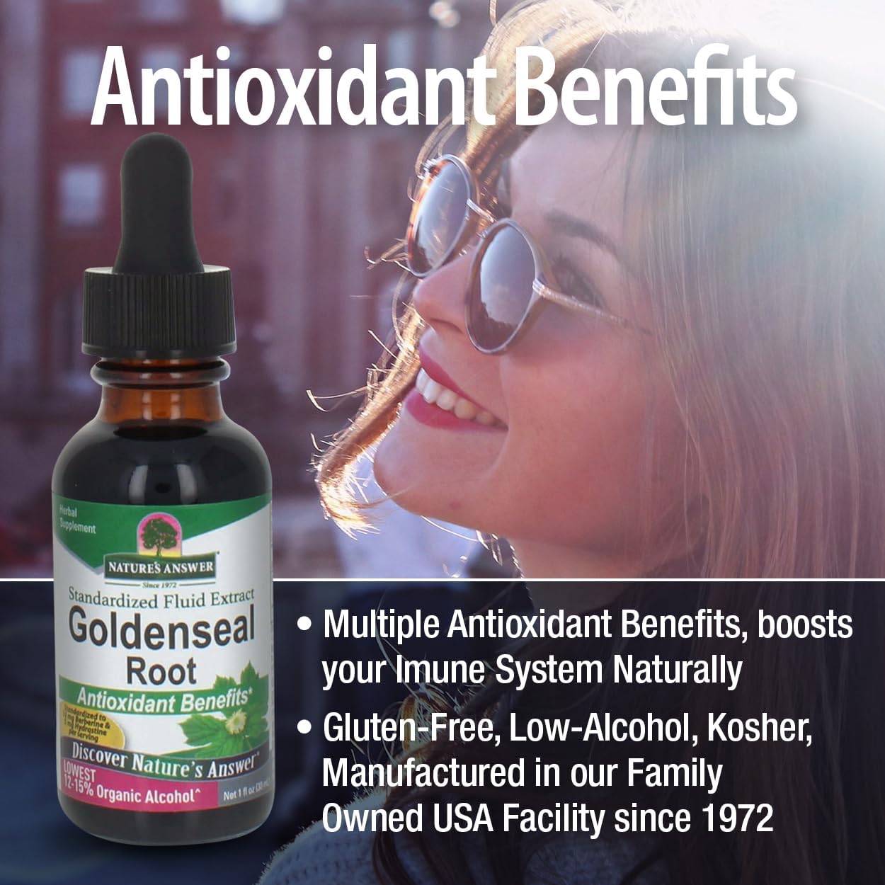 Nature’s Answer Goldenseal Root Liquid Low Alcohol - 30ml