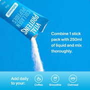 How to Use: Vital Proteins Collagen Peptides sachets unflavoured 10 pack 10g each usage instructions
