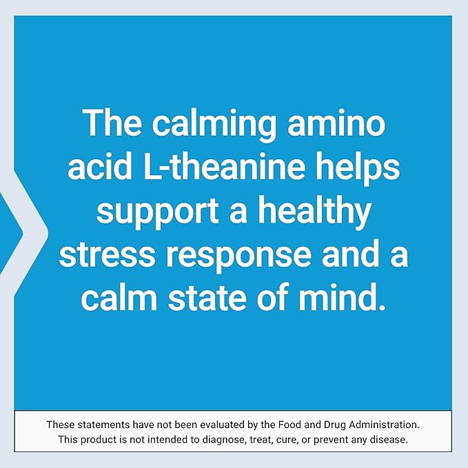 Life Extension L-Theanine 200 mg - Gluten-Free, Non-GMO, Vegetarian - 60 Caps