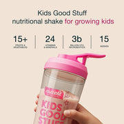 Kids Good Stuff tub showing nutritional information and ingredients for children.