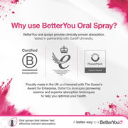 BetterYou Vitamin D3 3000 IU Oral Spray, Peppermint - 15ml
