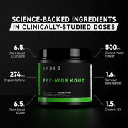 Science backed Kaged Original supplement powder supplement facts label 554g