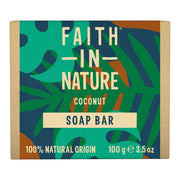 aith In Nature Natural Coconut Vegan Bar Soap 6 × 100g cardboard packaging