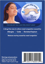 Breathe Right Original Tan Beige Nasal Strips package barcode, Large size, 30 count.