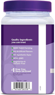 Barcode: Product barcode for Natrol Sleep Gummies supplement.