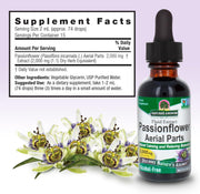 Nature’s Answer Passionflower liquid extract supplement facts 30ml bottle