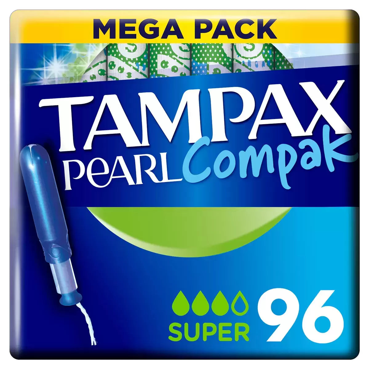 Tampax Pearl Compak Super Tampons 96 Pack
