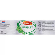 Supplement facts & ingredients image: Schwartz Dried Parsley ingredient information packaging 95g