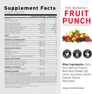 Kaged Original supplement powder nutrition label 564g on white background