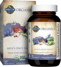 Garden of Life Organics Once Daily Whole Food Multivitamin Vegan Tablet for Men