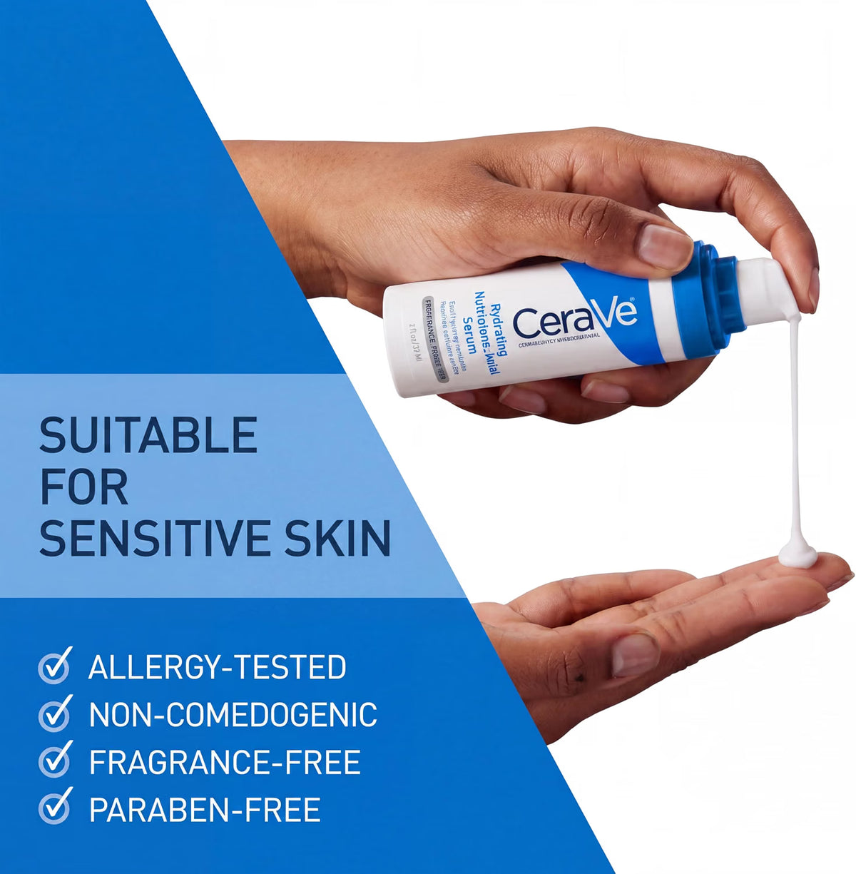 CeraVe Hydrating Hyaluronic Acid Serum facial skincare pump bottle 30ml how to use
