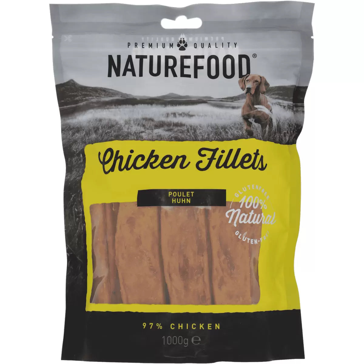 Naturefood Chicken Fillets Dog Treats 97% Chicken 1kg bag