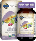 Garden of Life Organics Prenatal Once Daily – mit Folat & Eisen – Vegane Tabletten