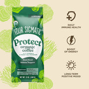 Four Sigmatic Organic Medium Roast, Ground Coffee - 340g