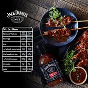 Jack Daniel's Sweet & Spicy BBQ Sauce Variety Pack ingredients label 3 x 553g