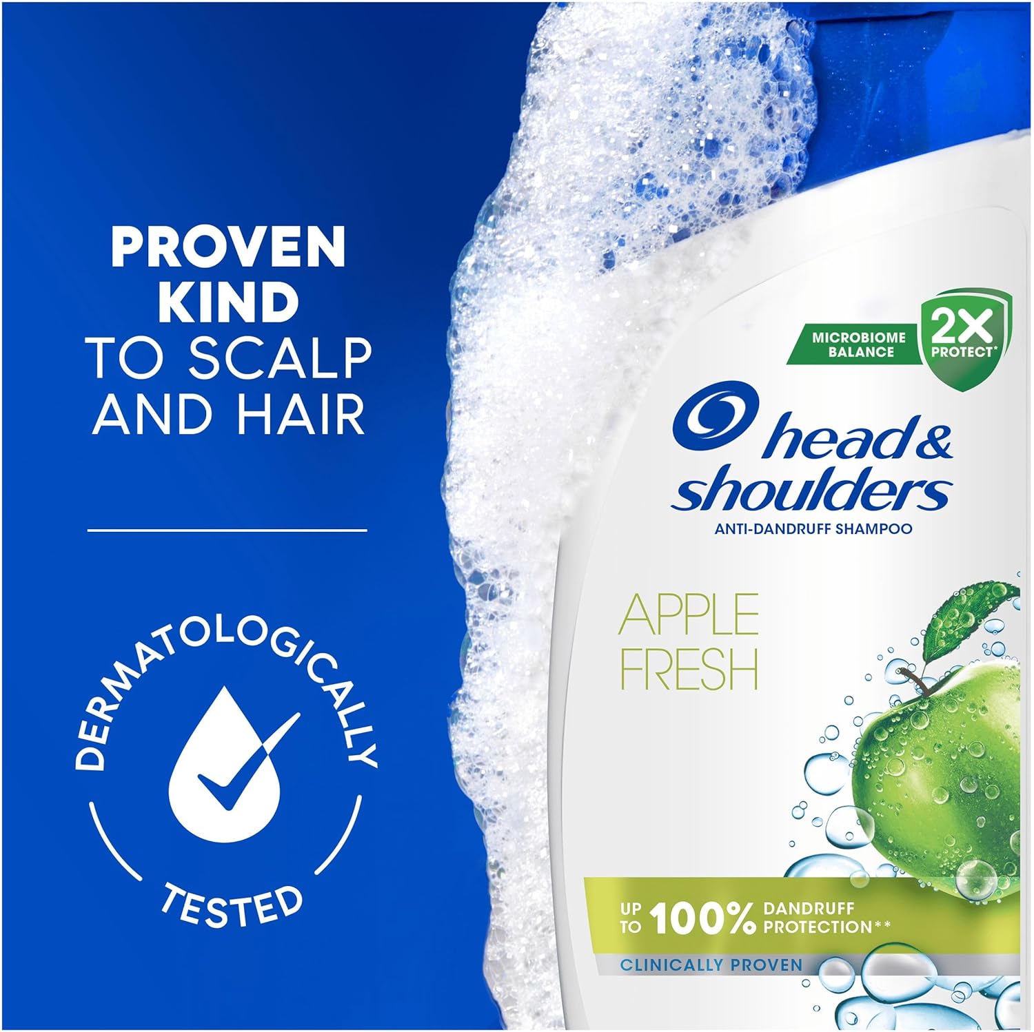 Head & Shoulders Apple Fresh Shampoo proven kind to scalp & hair