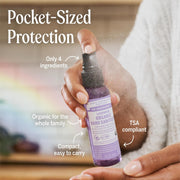 Dr. Bronner's Organic Peppermint Hand Cleansing Spray 60ml bottle application