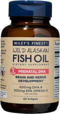 Wiley's Finest Prenatal DHA Omega-3 Fish Oil - 60 Softgels