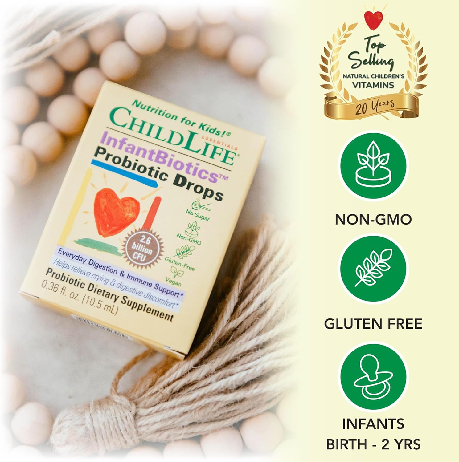 ChildLife Essentials InfantBiotics probiotic drops infant liquid supplement 10.5ml