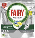 Fairy Platinum All In One Lemon Dishwasher Capsules 28 Count