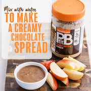 How to Use: PBfit Chocolate Peanut Butter Powder mixing instructions cocoa peanut powder