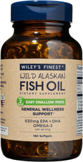 Wiley's Finest Easy Swallow Minis Omega-3 Fish Oil - 180 Softgels