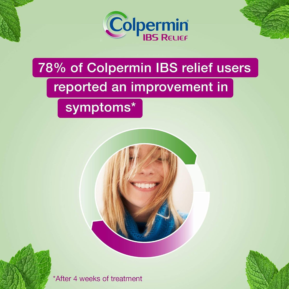 Colpermin IBS Relief peppermint oil prolonged-release capsules 0.2ml 20 count lifestyle use image