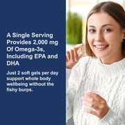 How to Use: Carlson Maximum Omega 2000 softgel capsules daily use fish oil supplement