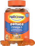 Haliborange Omega 3 Kinder-Multivitamin-Softies, Orange – 60 Stück