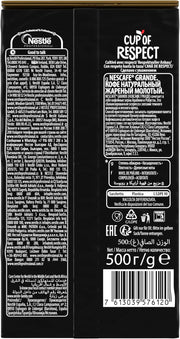 Nescafé Grande Roast and Ground Coffee 500g bag ingredients and product information & barcode