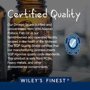 Wiley’s Finest Bold Vision Wild Alaskan Fish Oil - 60 Capsules
