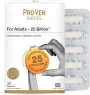 Front Image: ProVen probiotics for adults 25 billion capsules 30 count box front
