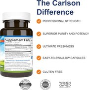 Supplement facts & ingredients image: Carlson Vitamin K2 MK4 5 mg supplement facts capsules 60 count