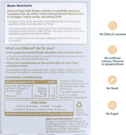 Efamol Kids Omega 3 DHA Drops natural lemon flavour 60ml supplement facts and ingredients panel
