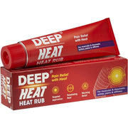 Deep Heat Heat Rub, tube and carton packaging, no flavour, 67g & tube