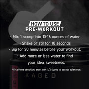 How to Use: Kaged Original supplement powder mixing instructions 554g 