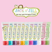 Jack N' Jill Natural Certified Toothpaste Bubblegum, toothpaste tube packaging, bubblegum flavour, 50g & other variants