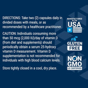 Supplement dosage panel for Life Extension Two-Per-Day Multivitamin showing full ingredient list.