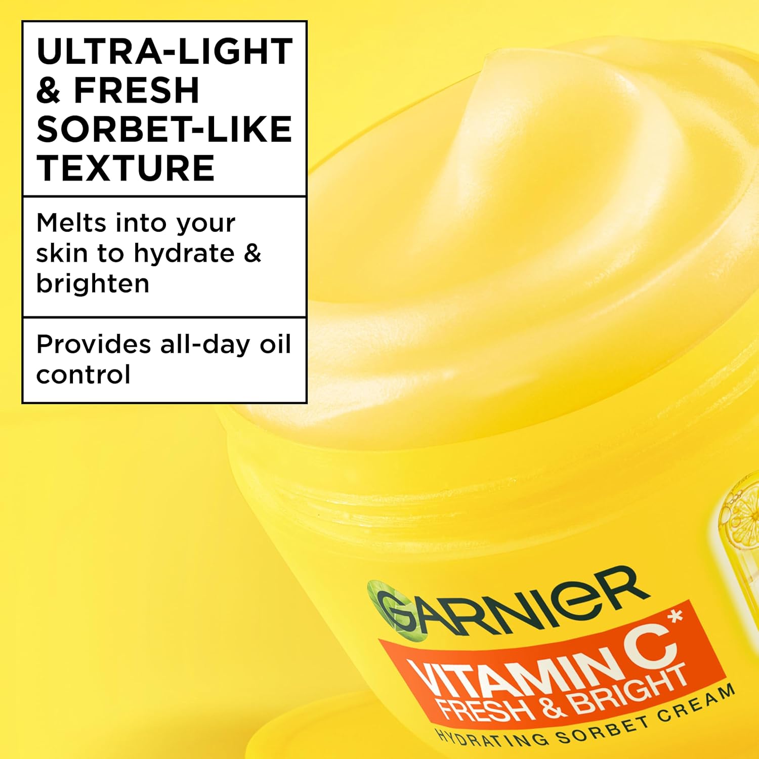 Garnier Vitamin C Fresh & Bright Hydrating Sorbet Cream 85ml daily facial moisturiser