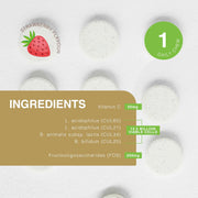 Supplement Facts & Ingredients Image: ProVen Fit for School probiotics ingredients label 30 tablets pack